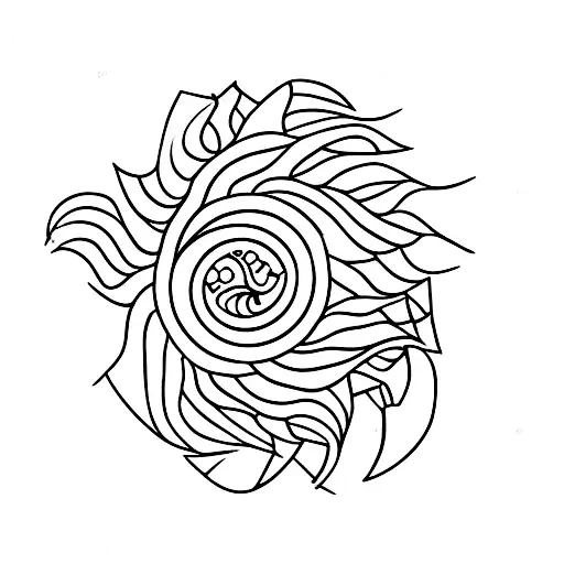 Scales Of Justice With A Sunflower In The Center