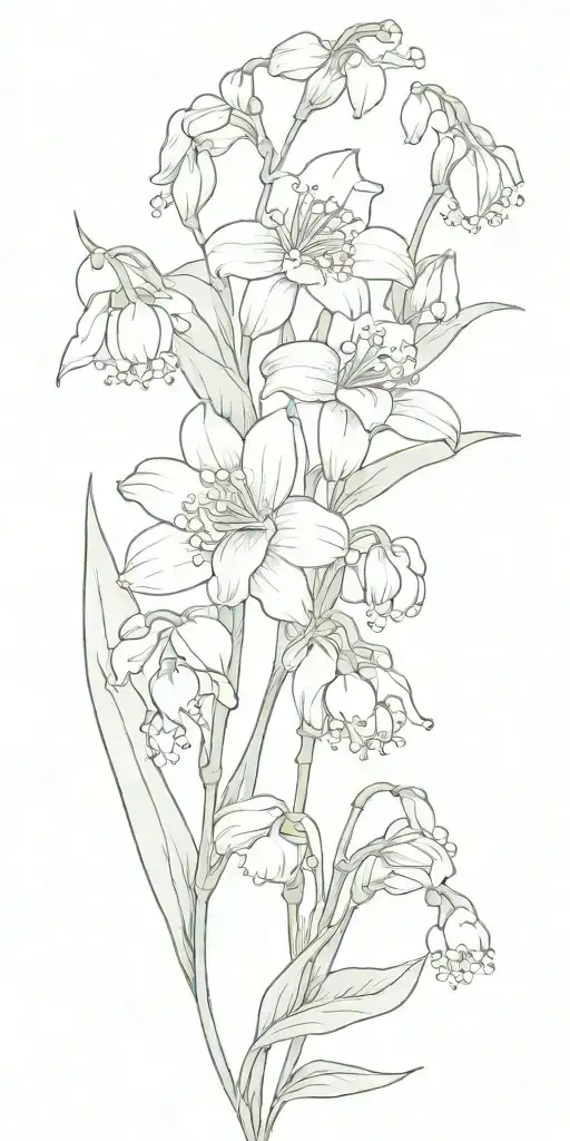 Lily Of The Valley And Carnation