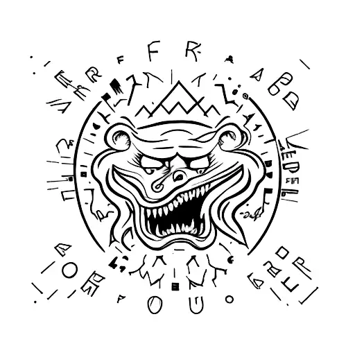 Fear God Written In Black Letters