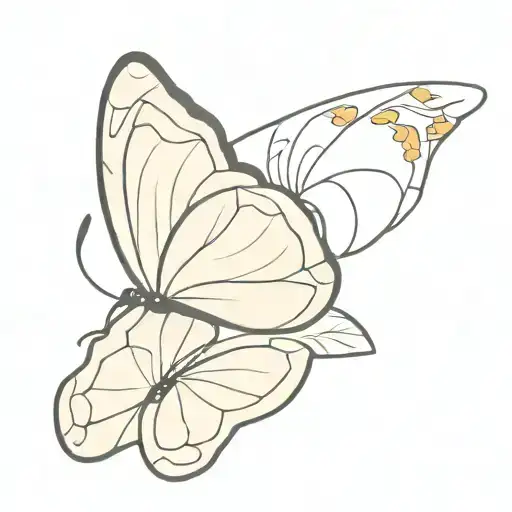 Butterfly With Primrose Wing