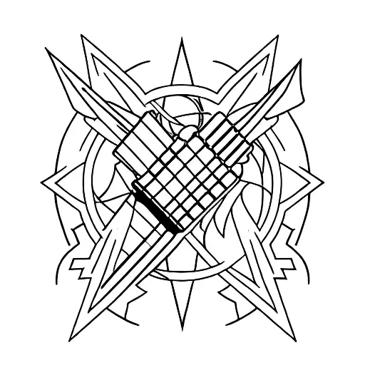 Electric Guitar And Deathly Hallows