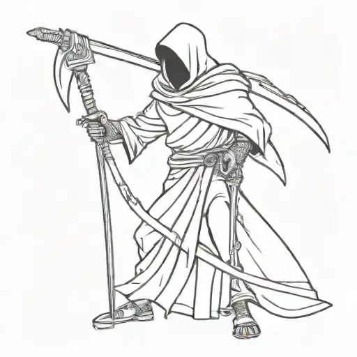 Reaper Holding A Scythe