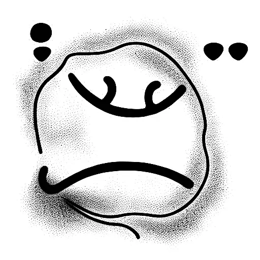 Yellow Smiley Face Melting In Fire