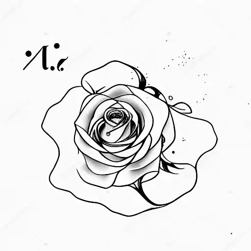 Text Fading Into A Rose