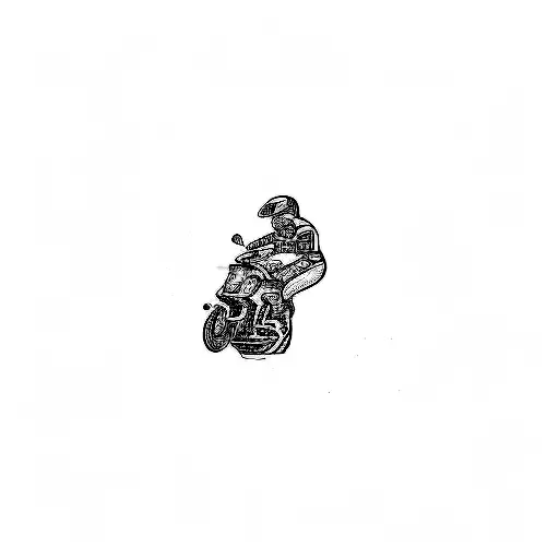 A Motorcycle On A Black Background