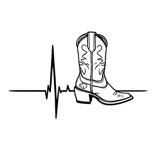 Heart Beat Turning Into A Cowboy Boot