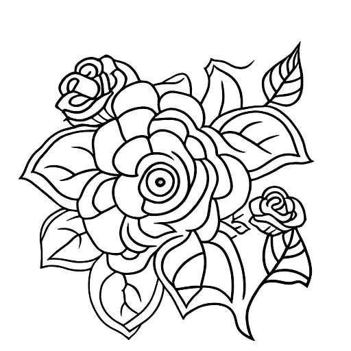 Sword With Flowers And Leaves