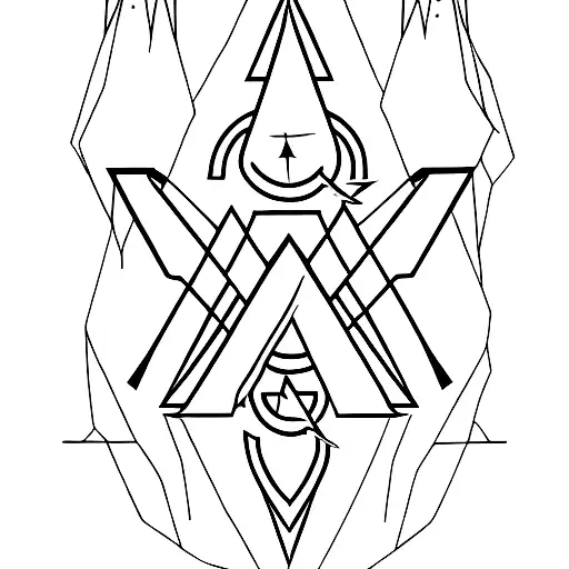 Electric Guitar With Taurus And Deathly Hallows