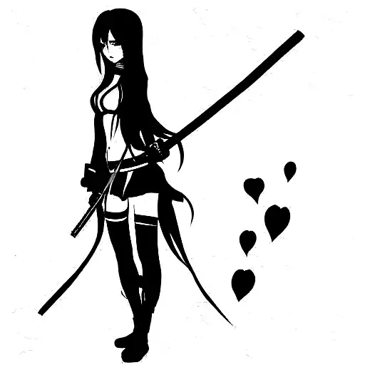 Anime Girl With Katana