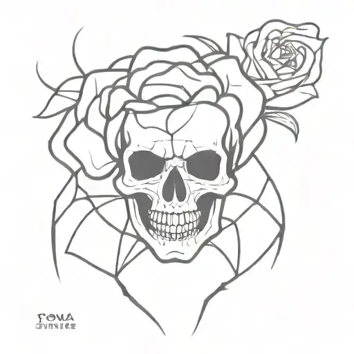 Skull Rose Spider