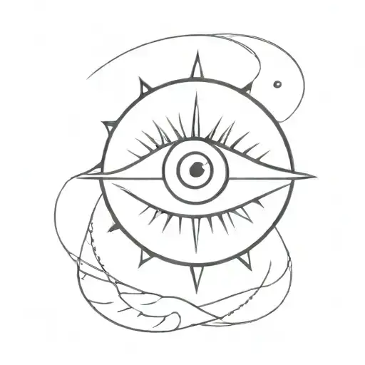 A Circle Of The Moon Combined With An Evil Eye