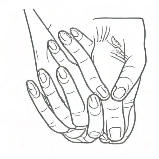 Baby Hand And Cat Paw Line