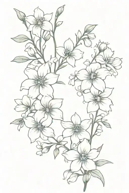 Delphinium And Daisy Chain