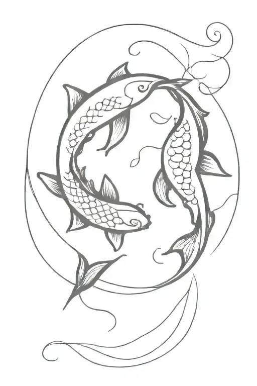 Yin Yang Koi Fish