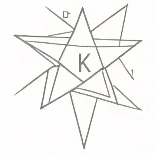 Star With Kwk Initials In It