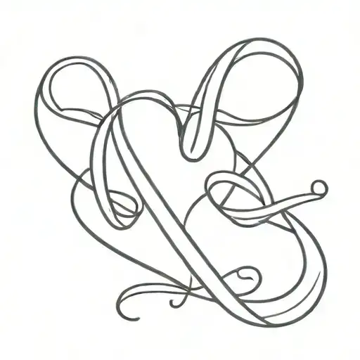 A And S Initial Intertwined Heart
