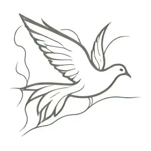 Dove Flying