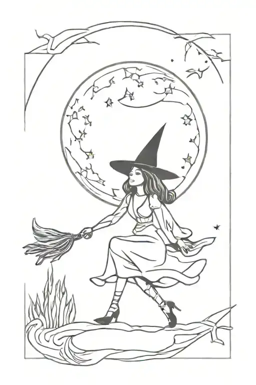 Witch And Moon