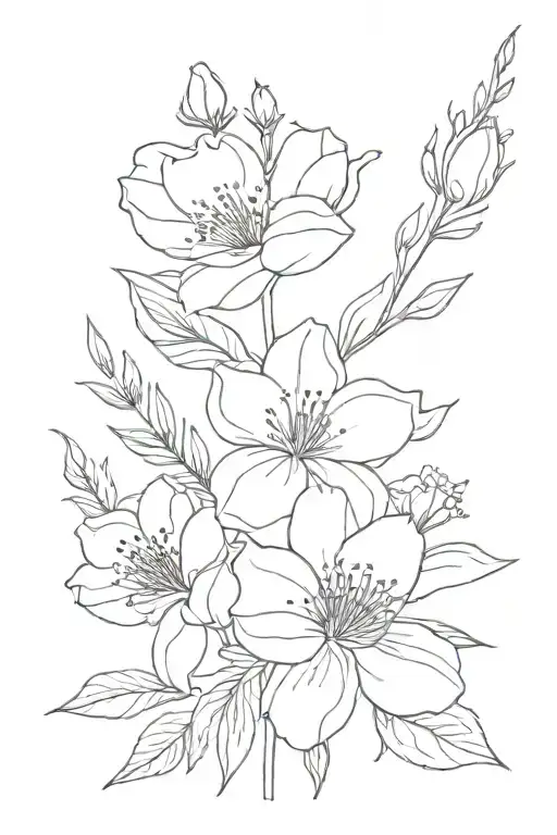 Birth Flower Bouquet