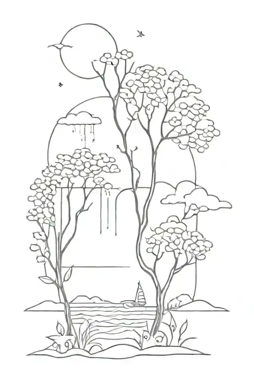 Outdoor Scene Featuring