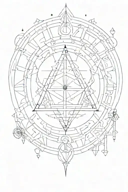 The 7 Hermetic Principles In A Circle Inside