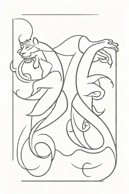 Leo Sign And Aquarius Sign Intertwined