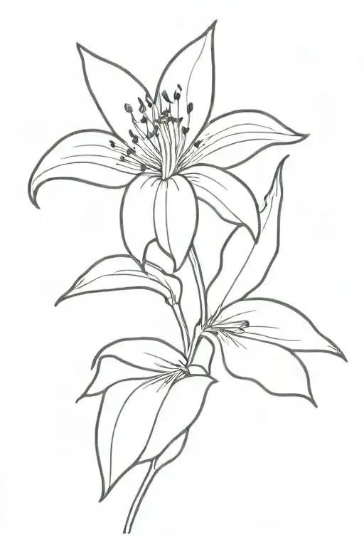 Lily Flower Dark Side Of The Moon