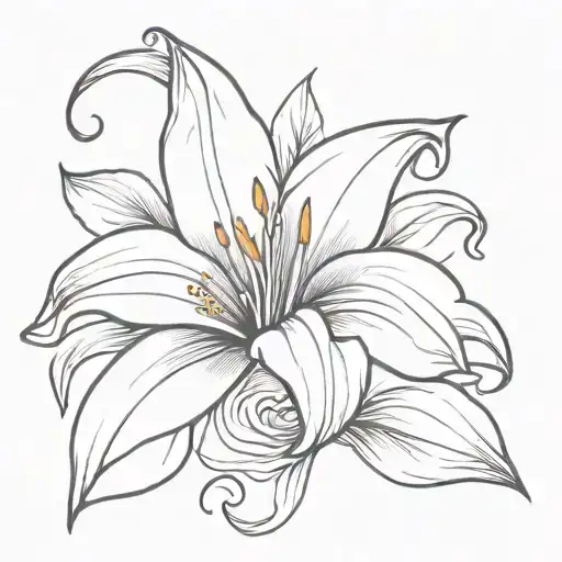 Lily Rose Fleur De Lis Flower