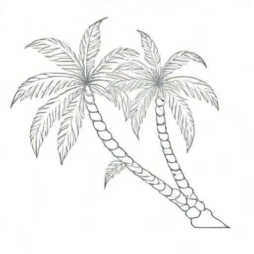 P And Palm Tree