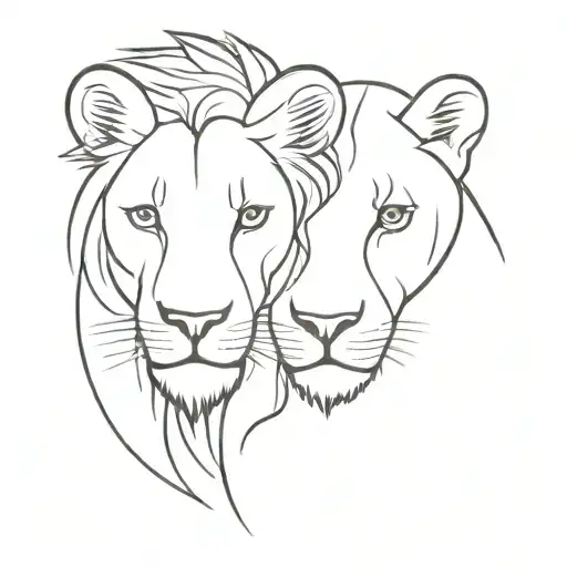 Lion And Lioness