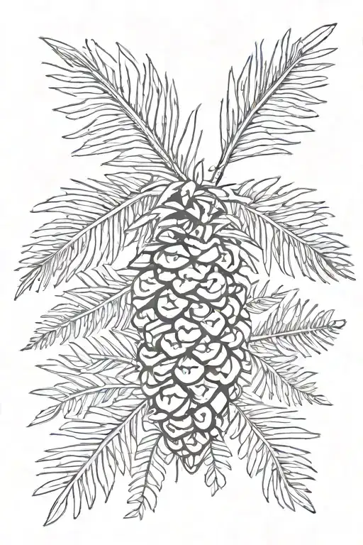 Southern California Palm Tree Growing Out Of A Pine Cone