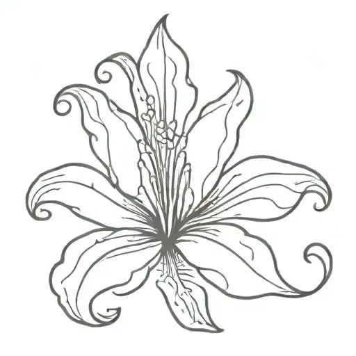Lily Rose Fleur De Lis Flower Blooming