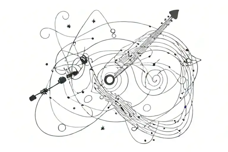 Music And Universe In The Eyes