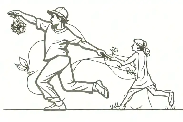 Banksy Flower Thrower In Line