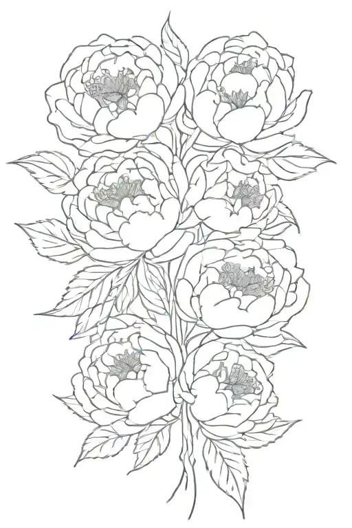 Peonies With A Cute Bow Tying Them Together