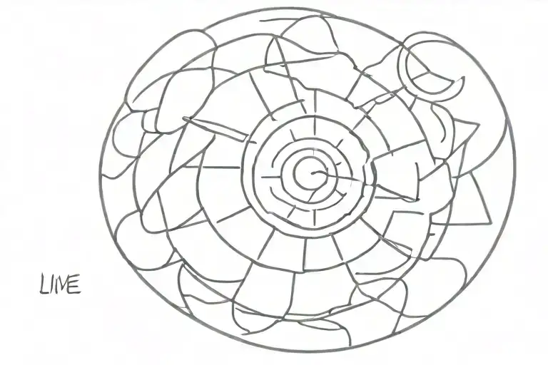 Drawing Of A Sun With Letters Live A Great Story Underneath The Sun