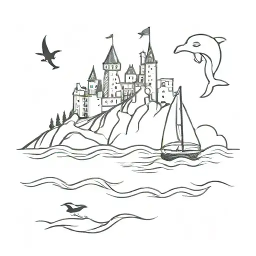 Sailboat Castle Dolphin