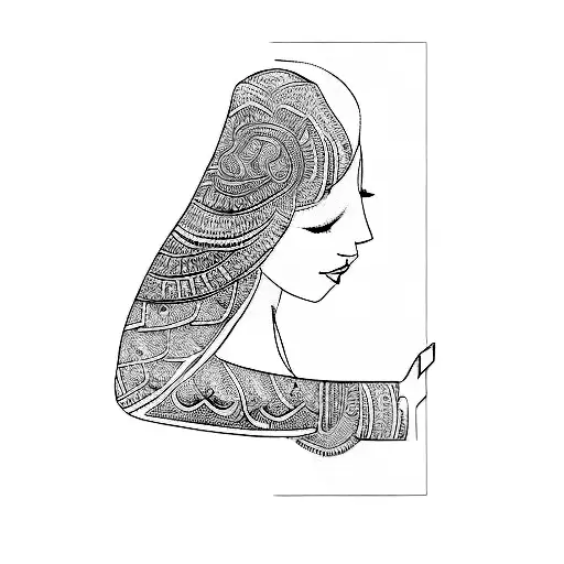 A Henna Tattoo On A Woman's Arm