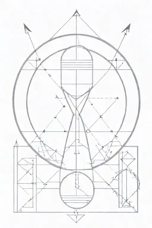 Motivational Discipline Restart Strength Fibonacci Arrows Hourglass Sacred Geometry