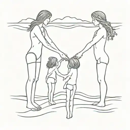 Symbolizing 3 Cousins That Love Each Other And The Beach