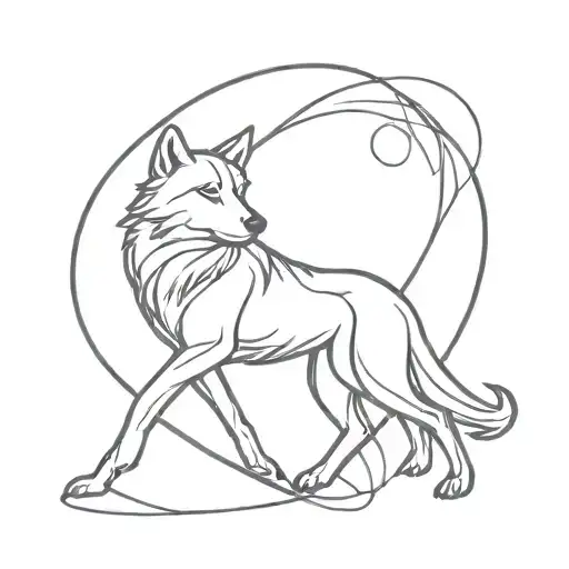 Lone Wolf Heart Intertwined