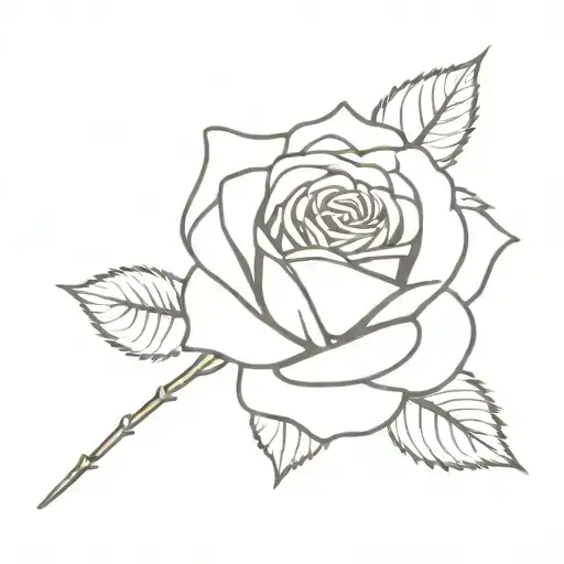 Rose That Says Artemio On The Stem