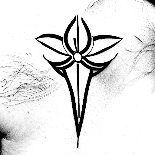 Christian Cross With Tulips