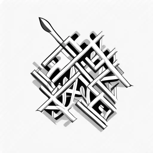 Number Ten In Roman With Drumsticks As The X