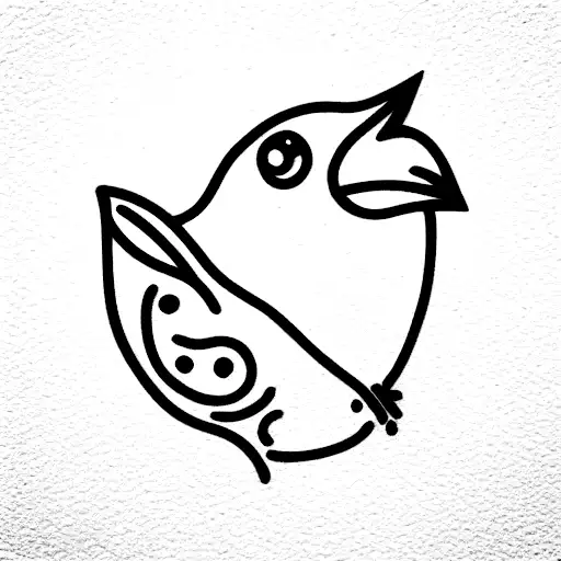 Baby Bird In A Plastic Bag