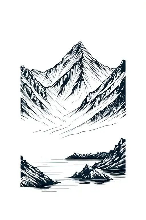 Cordillera Huayhuash With Lagoon