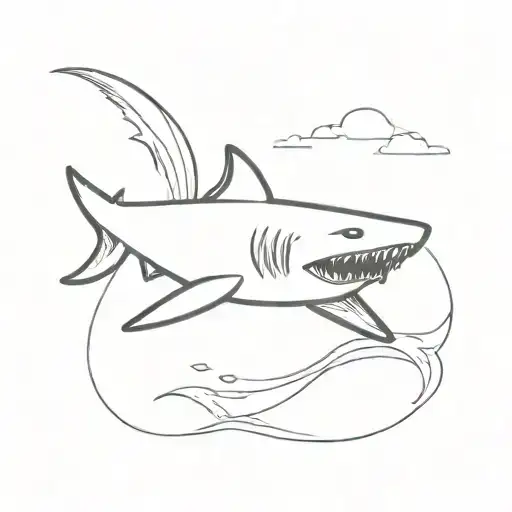 Cute Flying Shark That Has Wings