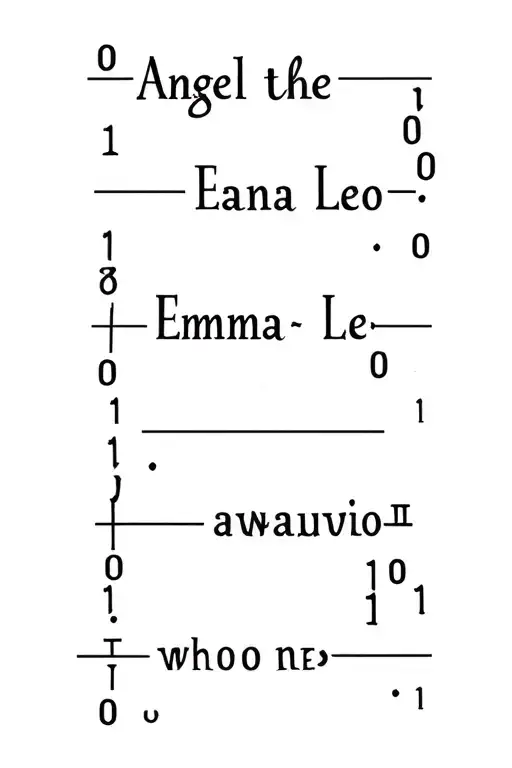 Write The Names Angela Emma And Leo In Binary