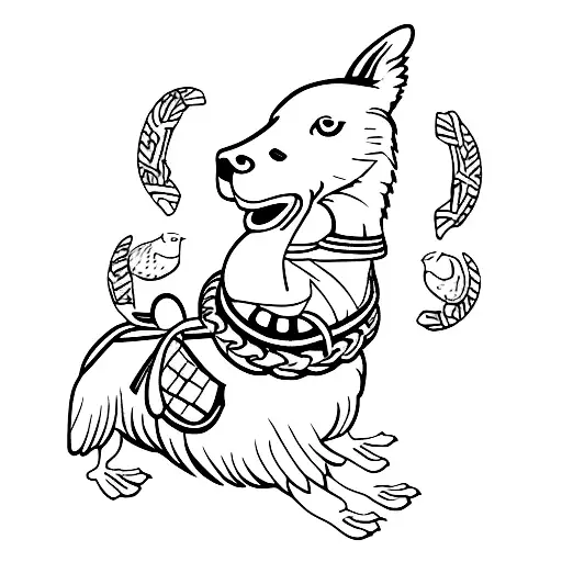 Goose With Dog Collar On