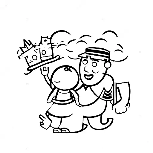 Man Grabbing Little Girl By Hand